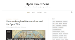 Desktop Screenshot of openparenthesis.org