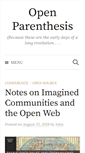 Mobile Screenshot of openparenthesis.org